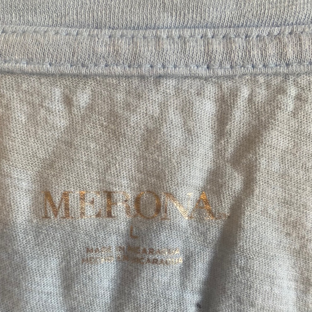 Light Blue Merona Tee with Swimmers - Picture 3 of 3